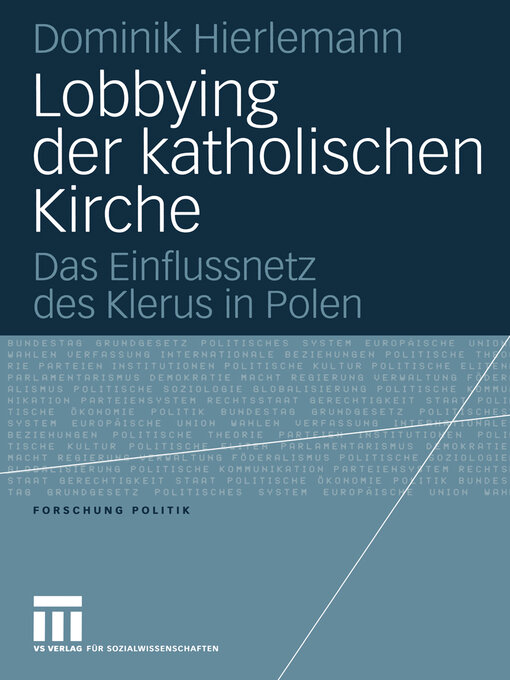 Title details for Lobbying der katholischen Kirche by Dominik Hierlemann - Available